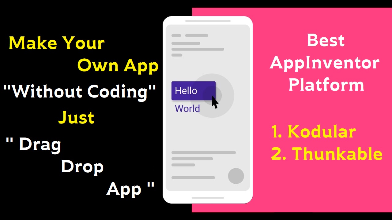 Top App Inventor Platform For Make App Without Coding - AIA KART