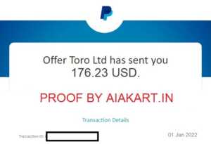 Offertoro Payment Proof